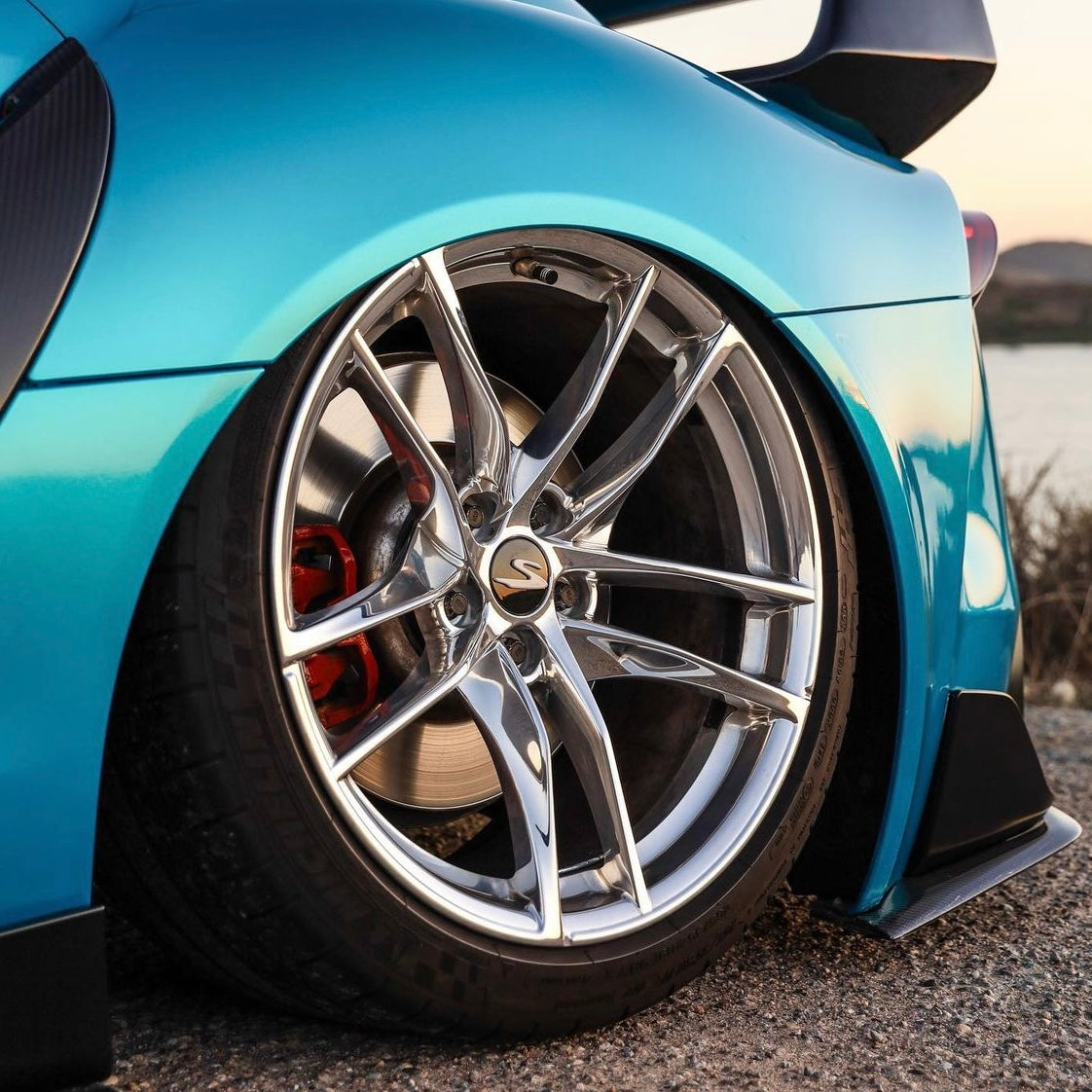 Wheel Center Caps "S" for GR Supra (A90/91)